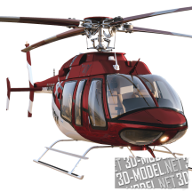 3d-модель Легкий вертолет Bell 407