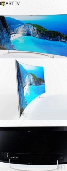 Современный изогнутый телевизор Samsung