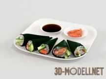 3d-модель Темаки-суши