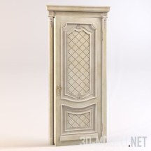 3d-модель Бежевая классическая дверь