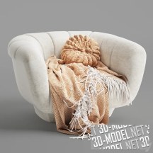 3d-модель Кресло Odea от Roche bobois