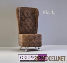 3d-модель Стеганое кресло «Klark» Gruppo 396