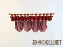 3d-модель Австрийская штора в клетку