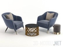 3d-модель Мебельные наборы с креслами