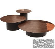 3d-модель Столы Re Verre Coffee от Gallotti&Radice