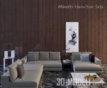 Модульный диван Hamilton от Minotti