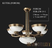 Классическая люстра FOR-ZW-5+1 Forum от Kutek