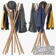 3d-модель Вешалка для одежды Sciangai Zanotta