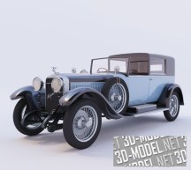 3d-модель Ретро-автомобиль Hispano Suiza H6B