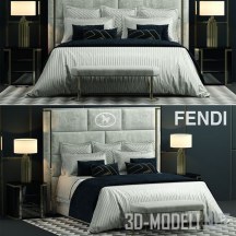 Кровать Montgomery от Fendi Casa