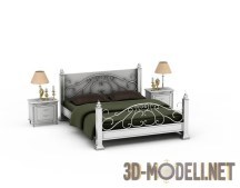 3d-модель Металлическая кровать