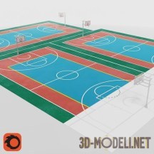 3d-модель Basketball court