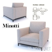 Кресло Poltrona от бренда Minotti