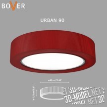 3d-модель Потолочный светильник Bover Urban 90
