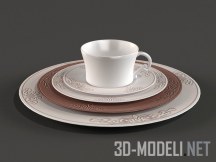 3d-модель Посуда в стиле какао