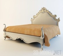 3d-модель Кровать классическая в стиле барокко