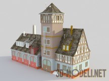 3d-модель Cтарая пожарная станция