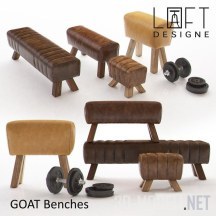 3d-модель Набор GOAT Benches от LOFT DESIGNE