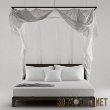 3d-модель Современная кровать с балдахином