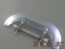 3d-модель Нож-клинок с инкрустацией