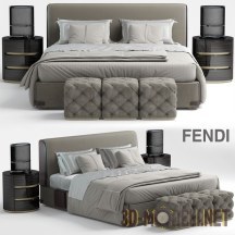 3d-модель Кровать Soho от Fendi Casa