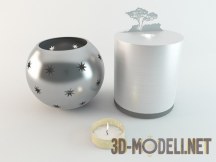 3d-модель Металлические подсвечники
