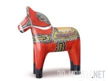 3d-модель Раскрашенная фигурка лошади