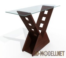 Высокий узкий столик с V-образным основанием