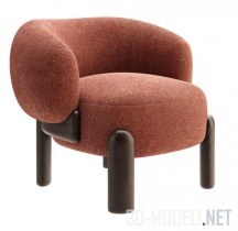 3d-модель Мягкое кресло Philippe Hurel – Moon Slipper
