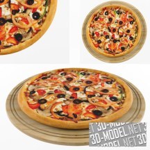 3d-модель Пицца с маслинами