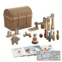 3d-модель Детские книги и игрушки от Zara Home