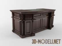 3d-модель Массивный кабинетный стол