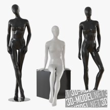 3d-модель Абстрактные женские манекены