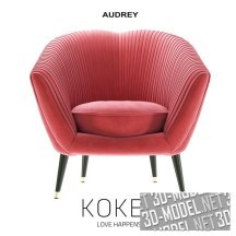 3d-модель Кресло Audrey от Koket