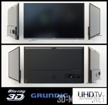 3d-модель Телевизор Crundig Blu-ray 3D UHD 4K