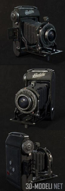 3d-модель Ретро фото-камера Baldafix