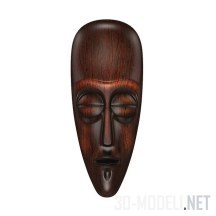 3d-модель Деревянная настенная маска
