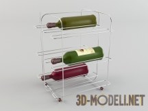 3d-модель Минималистский держатель для винных бутылок