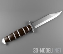 3d-модель Нож с наборной ручкой