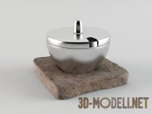 3d-модель Металлическая солонка