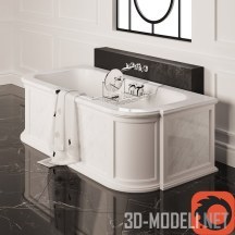 3d-модель Классическая ванна President Devon & Devon