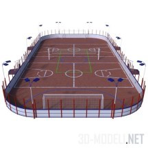 3d-модель Универсальная спорт-площадка
