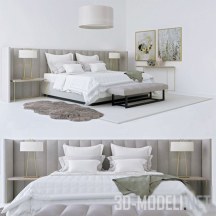 3d-модель Гарнитур для спальни Provence от The Sofa & Chair Company