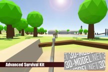 3d-ассет: Advanced Survival Kit for Playmaker: FPS Game Template