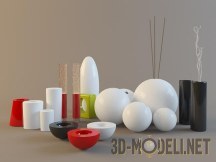 3d-модель Набор вазочек