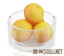 3d-модель Лимоны в вазе