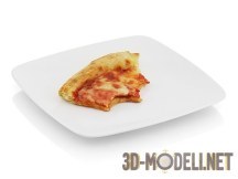 3d-модель Надкусанный кусок пиццы