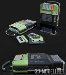 3d-модель Компактный кассетный плеер POTIFY