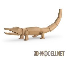 3d-модель Деревянный крокодил Lucy от David Weeks