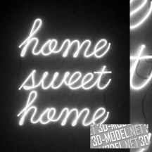 Неоновый модуль «home sweet home»